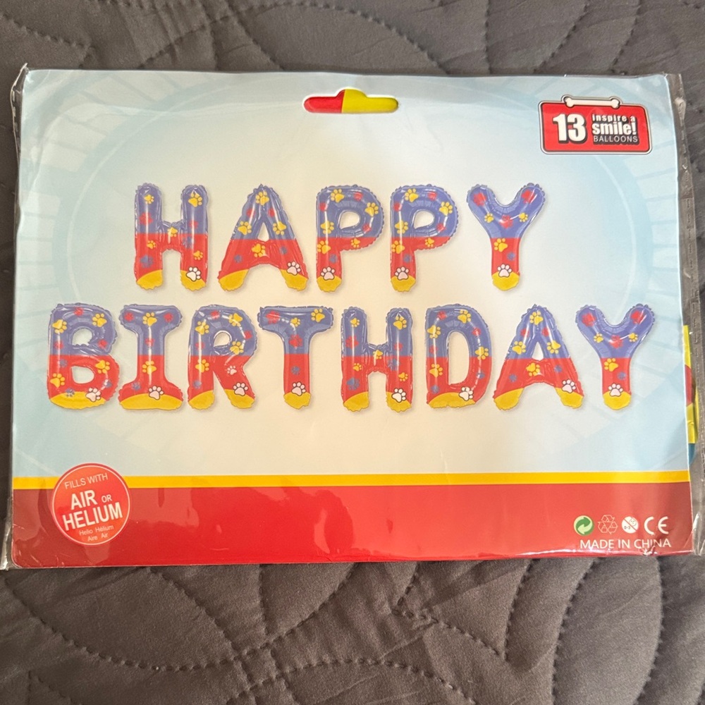 Happy Birthday Balloon Set